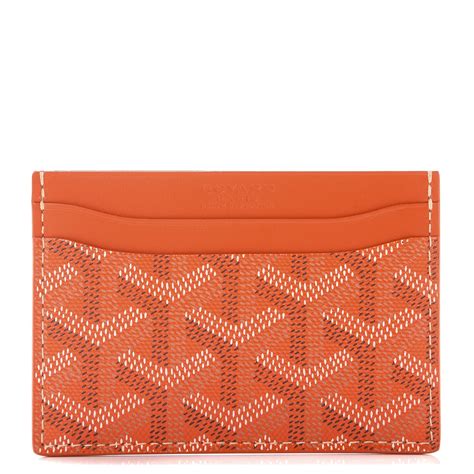 goyard card holder orange|goyard card holder men.